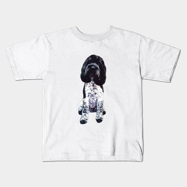 Cockapoo Cockerpoo Blue Roan Kids T-Shirt by ElegantCat